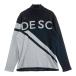 DESCENTE GOLF Descente Golf половина Zip вязаный свитер оттенок черного L Golf одежда мужской 