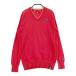 NEW BALANCE GOLF New balance V шея вязаный свитер оттенок красного 4 Golf одежда мужской 