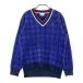 MUNSING WEAR Munsingwear одежда длинный рукав вязаный свитер точка рисунок темно-синий серия L Golf одежда женский 