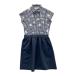 ADIDAS GOLF Adidas Golf A04435 короткий рукав One-piece проверка окантовка цветочный принт оттенок черного L Golf одежда женский 