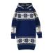 BEAMS GOLF Beams Golf вязаный длинный рукав Parker One-piece neitib рисунок темно-синий серия S Golf одежда женский 