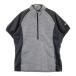 ADIDAS GOLF Adidas Golf JO922 обратная сторона сетка половина Zip короткий рукав блузон серебристый жевательная резинка в клетку оттенок черного OT Golf одежда женский 