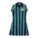 MUNSING WEAR Munsingwear одежда ×SODE KAHO MGWLGJ04W короткий рукав One-piece полоса рисунок темно-синий серия M Golf одежда женский 
