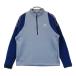 ADIDAS GOLF Adidas Golf HG1759 половина Zip длинный рукав тренировочный футболка темно-синий серия XL Golf одежда мужской 