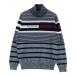 TOMMY HILFIGER GOLF Tommy Hilfiger Golf ta-toru шея длинный рукав вязаный свитер окантовка рисунок серый серия LL Golf одежда мужской 