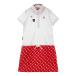 LE COQ GOLF Le Coq Golf короткий рукав Polo One-piece общий рисунок оттенок белого L Golf одежда женский 