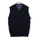CUTTER&amp;BUCK резчик and задний V шея шерсть вязаный лучший оттенок черного LL Golf одежда мужской 
