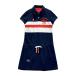 LE COQ GOLF Le Coq Golf короткий рукав One-piece темно-синий серия M Golf одежда женский 