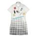 M.U SPORTS M You спорт короткий рукав One-piece точка рисунок оттенок белого 42 Golf одежда женский 