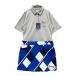 TOMMY HILFIGER GOLF Tommy Hilfiger Golf короткий рукав Polo One-piece общий рисунок серый серия L Golf одежда женский 