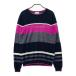 LANVIN SPORT Lanvin sport шерсть вязаный свитер окантовка рисунок темно-синий серия 40 Golf одежда женский 