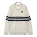 ADIDAS GOLF Adidas Golf вязаный свитер .. рисунок оттенок белого L Golf одежда мужской 