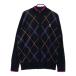 EDWIN GOLF Edwin Golf шерсть . вязаный Zip жакет оттенок черного XL Golf одежда мужской 