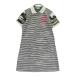CUARTO UNITEDk Alto united короткий рукав Polo One-piece окантовка камуфляж рисунок оттенок черного M Golf одежда женский 