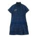 FILA GOLF filler Golf короткий рукав One-piece в клетку темно-синий серия L Golf одежда женский 