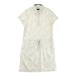 CALLAWAY Callaway с вышитым логотипом короткий рукав Polo One-piece цветочный принт оттенок бежевого LL Golf одежда женский 