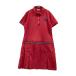 FILA GOLF filler Golf подкладка есть короткий рукав Polo One-piece оттенок красного LL Golf одежда женский 