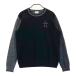 MUNSING WEAR Munsingwear одежда шерсть . вязаный свитер рукав переключатель оттенок черного L Golf одежда женский 