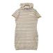 BEAMS GOLF Beams Golf 2024 год модели с капюшоном короткий рукав вязаный One-piece окантовка рисунок оттенок коричневого M Golf одежда женский 