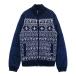 MUNSING WEAR Munsingwear одежда вязаный переключатель длинный рукав пуховик темно-синий серия M Golf одежда женский 