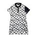 M.U SPORTS M You спорт короткий рукав Polo One-piece общий рисунок оттенок белого 44 Golf одежда женский 