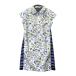 CALLAWAY Callaway половина Zip короткий рукав Polo One-piece общий рисунок оттенок белого L Golf одежда женский 