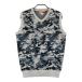 BEAMS GOLF Beams Golf шерсть вязаный лучший камуфляж камуфляж серый серия S Golf одежда мужской 