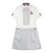 VIVA HEART viva Heart короткий рукав One-piece в клетку оттенок белого 40 Golf одежда женский 