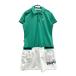 LE COQ GOLF Le Coq Golf короткий рукав Polo One-piece оттенок зеленого LL Golf одежда женский 