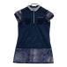 HEAL CREEK Heal Creek 002-21648 половина Zip короткий рукав One-piece туника темно-синий серия 40 Golf одежда женский 