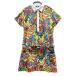 LOUD MOUTH громкий мышь короткий рукав One-piece вентилятор house общий рисунок оттенок зеленого LL Golf одежда женский 