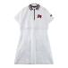 FILA GOLF filler Golf половина Zip короткий рукав Polo One-piece оттенок белого M Golf одежда женский 