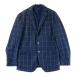 23 район GOLFnijuu thank Golf длинный рукав tailored jacket в клетку темно-синий серия M Golf одежда мужской 