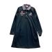KOLWINkoru wing длинный рукав Polo One-piece оттенок черного M Golf одежда женский 