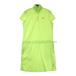 ADIDAS GOLF Adidas Golf половина Zip короткий рукав One-piece общий рисунок оттенок зеленого M Golf одежда женский 