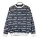 MUNSING WEAR Munsingwear одежда × черновой . L двусторонний длинный рукав блузон s need общий рисунок оттенок черного L Golf одежда мужской 