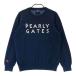 PEARLY GATES Pearly Gates вязаный свитер кашемир темно-синий серия 1 Golf одежда женский 