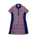 FILA GOLF filler Golf короткий рукав Polo One-piece цветочный принт темно-синий серия M Golf одежда женский 
