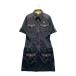PUMA GOLF Puma Golf короткий рукав Zip One-piece общий рисунок оттенок черного M Golf одежда женский 