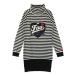 FILA GOLF filler Golf ta-toru шея вязаный One-piece шерсть . окантовка рисунок оттенок черного M Golf одежда женский 