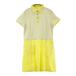 LANVIN SPORT Lanvin sport короткий рукав One-piece окантовка рисунок оттенок желтого 40 Golf одежда женский 