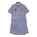 ADIDAS GOLF Adidas Golf короткий рукав One-piece полоса рисунок темно-синий серия M Golf одежда женский 