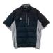 ADIDAS GOLF Adidas Golf IC611 половина Zip короткий рукав down блузон оттенок черного O Golf одежда мужской 