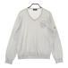 MUNSING WEAR Munsingwear одежда V шея длинный рукав вязаный свитер серый серия LL Golf одежда мужской 