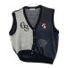 MUNSING WEAR Munsingwear одежда asimeto Lee вязаный лучший оттенок черного L Golf одежда мужской 