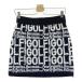 PEARLY GATES Pearly Gates вязаный юбка шерсть . боковой Zip Logo общий рисунок темно-синий серия 1 Golf одежда женский 