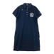 PEARLY GATES Pearly Gates короткий рукав Polo One-piece темно-синий серия 2 Golf одежда женский 