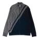 ADIDAS GOLF Adidas Golf FS6929 вязаный Zip жакет полоса рисунок оттенок черного M Golf одежда мужской 
