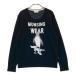MUNSING WEAR Munsingwear одежда SL4323 шерсть . вязаный свитер стразы оттенок черного LL Golf одежда женский 