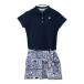 AND PER SE Anne Pas .sia футбол короткий рукав Polo One-piece общий рисунок темно-синий серия L Golf одежда женский 